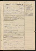 Registo de casamento n.º 165: Manuel Sousa Mendes c.c. Maria Gilda Maciel