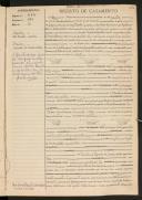 Registo de casamento n.º 484: Manuel dos Santos Vieira c.c. Maria Samuel de Vasconcelos