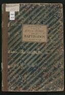 Livro de registo de baptismos da Ribeira Brava do ano de 1877