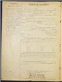 Registo de nascimento n.º 1489: José dos Santos. Pai: Salvador dos Santos; Mãe: Cândida Gomes.