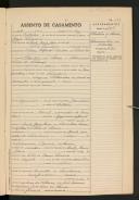 Registo de casamento n.º 497: Eleutério de Sousa c.c. Felismina Dias de França