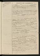 Registo de casamento n.º 83: Francisco Caldeira c.c. Maria de Jesus Correia