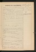 Registo de casamento n.º 316: João de Jesus Silva c.c. Lucinda de Gouveia