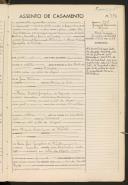 Registo de casamento n.º 945: Juvenal Raimundo Ferreira c.c. Maria Vicência Gonçalves de Freitas