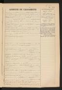 Registo de casamento n.º 926: José Maria Isidro de Freitas c.c. Manuela Ferreira Perestrelo