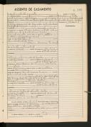 Registo de casamento n.º 184: Ilídio Adriano Pita c.c. Maria Fernanda de Freitas Correia Coelho