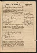 Registo de casamento n.º 19: João Meneses Baptista c.c. Laura Maria de Vasconcelos