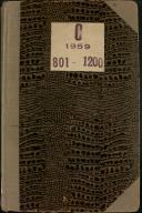 Registo de óbitos do Funchal do ano de 1959 (n.º 801 a 1200)