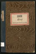 Livro de registo de óbitos do Estreito de Câmara de Lobos do ano de 1909