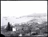 Panorâmica este/oeste da baía e cidade do Funchal a partir da zona a norte do cemitério judaico, Freguesia de São Gonçalo, Concelho do Funchal