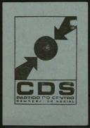 Pequenos panfletos de propaganda política do CDS