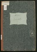 Livro de registo de casamentos da Serra de Água do ano de 1863