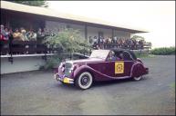 Automóvel Jaguar MKV CAB (1950) do piloto João Alves, no concurso de elegância do 6.º Raid Diário de Notícias, no complexo turístico da Matur, Freguesia de Água de Pena, Concelho de Machico 
