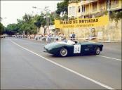 Automóvel Austin Healey 100/4 (1954) do piloto Luís Paulo Noronha, na prova de perícia do 2.º Raid Diário de Notícias, na avenida do Infante, Freguesia da Sé, Concelho do Funchal