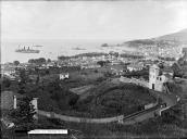 Panorâmica da baía e cidade do Funchal vista da zona do miradouro da Vila Guida, Freguesia de São Gonçalo, Concelho do Funchal