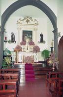 Altar da capela de Nossa Senhora da Piedade, sítio da Cruz da Caldeira, Freguesia e Concelho de Câmara de Lobos
