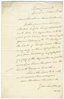 Carta do cônsul britânico Stoddart para o conselheiro António José de Ávila 