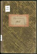 Livro de registo de baptismos do Porto Santo do ano de 1865