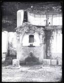 Fonte de Nossa Senhora em ruínas no largo da Fonte, Freguesia do Monte, Concelho do Funchal