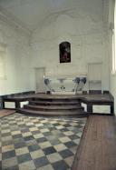 Altar da capela de São João Baptista, na Quinta do Palheiro Ferreiro Gardens, sítio do Palheiro Ferreiro, Freguesia de São Gonçalo, Concelho do Funchal