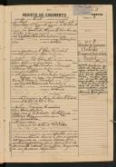 Registo de casamento n.º 3: António Silvestre da Câmara c.c. Isabel Drumond Gonçalves