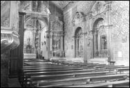 Altar mor, nave e altares laterais da igreja do convento de Santa Clara, Freguesia de São Pedro, Concelho do Funchal