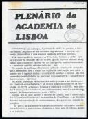 Panfleto de reunião Inter-associações de estudantes do ensino superior e médio de Lisboa