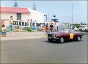 Automóvel Triumph Stag (1972) do piloto Charles Vidal, na gincana/prova de perícia do 4.º Raid Diário de Notícias, na vila do Porto Moniz