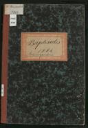 Livro de registo de baptismos do Campanário do ano de 1864