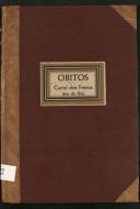 Livro de registo de óbitos do Curral das Freiras do ano de 1911