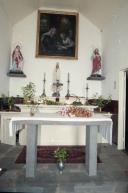 Altar da capela de Santa Ana, sítio da Ribeira Fernanda, Freguesia do Estreito de Câmara de Lobos, Concelho de Câmara de Lobos