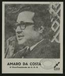 Panfleto político de apoio a Amaro da Costa, pelo CDS