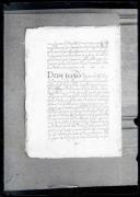 Fotografia de extrato da carta de doação da capitania de Pernambuco a Duarte Coelho, em 10 de março de 1534