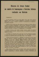 Panfleto com discurso de Álvaro Cunhal no comício de homenagem a Catarina Eufémia realizado em Baleizão