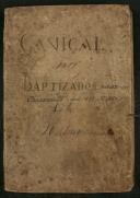 Livro 4.º (misto) de registo de baptismos do Caniçal (1820/1859)