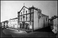 Igreja de São João Evangelista e colégio dos Jesuítas, no largo do Colégio (atual praça do Município), Freguesia de São Pedro, Concelho do Funchal
