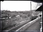 Comboio da "Companhia do Caminho de ferro do Monte" na estação do Atalhinho, Freguesia do Monte, Concelho do Funchal
