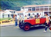 Automóvel Austin Six Tourer (1928) do piloto José Afonso, no posto de controlo da vila de São Vicente, no 5.º Raid Diário de Notícias, a fim de iniciar o regresso ao Funchal