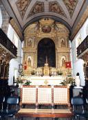 Capela-mor e altar da igreja de Nossa Senhora da Conceição, alameda Dr. António Jardim d'Oliveira, Freguesia e Concelho de Machico