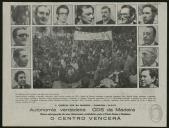 Panfleto CDS de propaganda política de 1976 com os candidatos às eleições na Madeira
