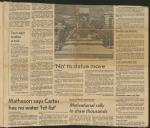 Fragmento de jornal americano com polémica em torno da deslocação do monumento "Brigham young monument", na cidade de Salt Lake