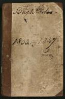 Livro 13.º de registo de baptismos do Caniço (1833/1847)