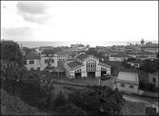 Fachada norte da Fábrica Leão (atual Empresa de Cervejas da Madeira), Freguesia de Santa Luzia, Concelho do Funchal