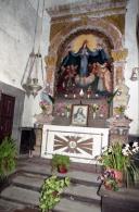 Altar da capela de Nossa Senhora do Amparo, caminho da Penteada, Freguesia de Santo António, Concelho do Funchal