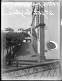 Adro e fachada principal da igreja de São João Evangelista (vulgo igreja do Colégio), Freguesia da Sé (atual Freguesia de São Pedro), Concelho do Funchal