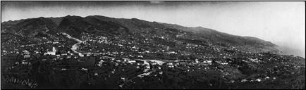 Panorâmica do concelho do Funchal a partir do Pico dos Barcelos
