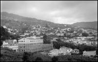 Vista da cidade do Funchal a partir do Hotel Santa Maria, na rua João de Deus, Freguesia da Sé, Concelho do Funchal 