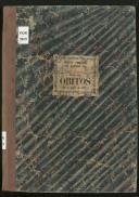 Livro de registo de óbitos dos Prazeres do ano de 1877