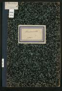Livro de registo de casamentos da Serra de Água do ano de 1890