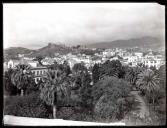Vista parcial da cidade do Funchal e do Jardim Municipal, Freguesia de São Pedro (atual Freguesia da Sé), Concelho do Funchal
